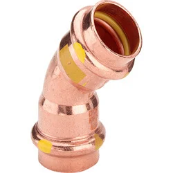 Viega Profipress Gas perskoppeling bocht 45 graden 42 x 42 Superprijs