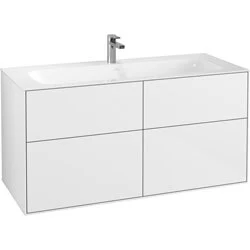 Villeroy & Boch Finion wastafelonderbouwkast met 4 laden voor meubelwast. 4164 C5/C1/C2/CB glossy wit 119.6X59.1X49.8cm Betaalbaar