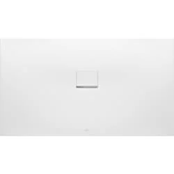 Villeroy & Boch Squaro Infinity rechthoekige douchebak (lange zijde op maat tegen wand, universele inbouw) stone white Flitsaanbieding