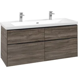 Villeroy & Boch Subway 3.0 wastafelonderkast, meubelgreep Volcano Black, 1272 x 576 x 478 mm Speciale Aanbieding