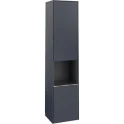 Villeroy & Boch Subway 3.0 hoge kast scharnier links, meubelgreep aluminium glanzend, 400 x 1710 x 362 mm Laatste Versie