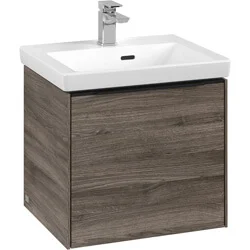 Villeroy & Boch Subway 3.0 wastafelonderkast met LED-verlichting, meubelgreep Volcano Black, 473 x 429 x 407,5 mm Hete Deal