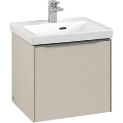 Seizoensaanbieding Villeroy & Boch Subway 3.0 wastafelonderkast, meubelgreep aluminium glanzend, 473 x 429 x 407,5 mm
