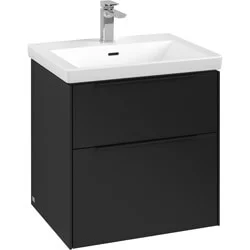 Villeroy & Boch Subway 3.0 wastafelonderkast, meubelgreep Volcano Black, 572 x 576 x 478 mm Populair