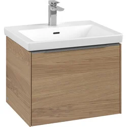 Villeroy & Boch Subway 3.0 wastafelonderkast, meubelgreep aluminium glanzend, 572 x 429 x 478 mm Korting