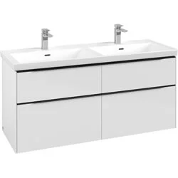 Villeroy & Boch Subway 3.0 wastafelonderkast, meubelgreep Volcano Black, 1272 x 576 x 478 mm Exclusieve Aanbieding