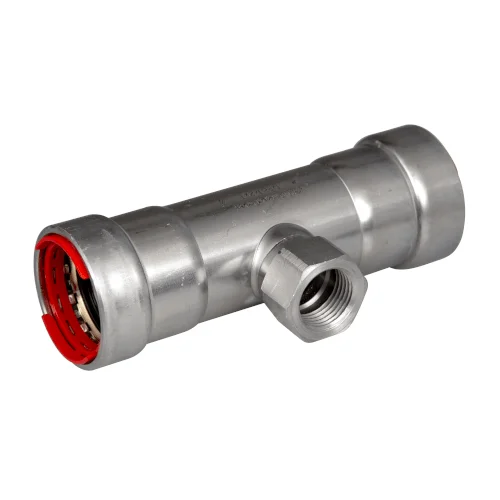 VSH PowerPress perskoppeling T-stuk met binnendraad 6/4 x 1 x 6/4 Tijdelijk Beschikbaar