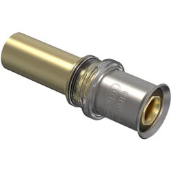 Dagaanbieding Wavin Tigris M5 messing perskoppeling sok verlopend naar insteek 25 x 22