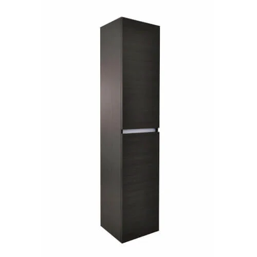 Op = Op Wiesbaden Vision kolomkast 2 deuren 160 x 35 x 35 houtnerf grijs