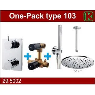 Wiesbaden one-pack inbouwthermostaatset rond Lage Kosten