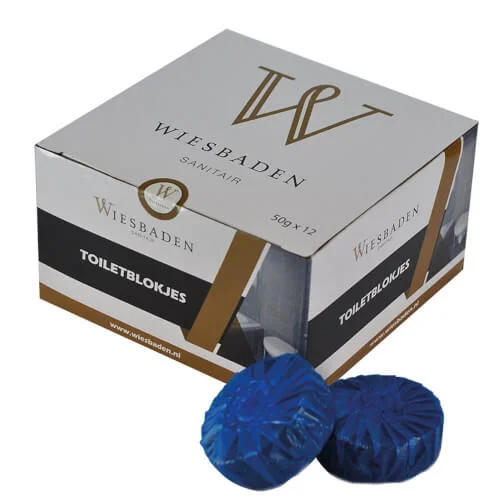 Seizoensaanbieding Wiesbaden set à 12 stuks toiletblokjes blauw tbv Geberit