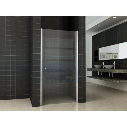 Uitverkoop Wiesbaden Between nisdeur, 8 mm nano helder glas met chroom profiel, 100b x 200h