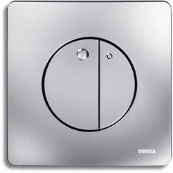 Shop Nu WISA Gaia bedieningsplaat dualflush DF mat chroom