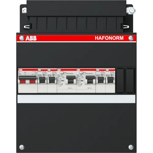 Premium ABB HAF Hafonorm 1-fase groepenkast met 4 groepen, 2 aardlekschakelaars en 2-polige hoofdschakelaar