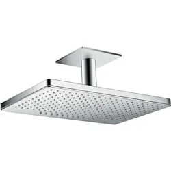 AXOR 2-jet hoofddouche met plafondbevestiging 10cm met vierkante rozet chroom 46x30cm Gratis Retour