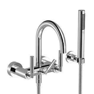 Dornbracht Tara Classic badkraan met omstel, met koppelingen met garnituur chroom Koop Vandaag