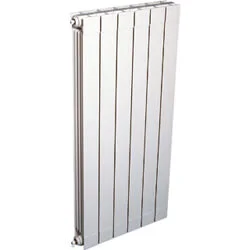 Rechtstreeks Van De Fabrikant DRL Oscar verticale aluminium radiator 11 elementen RAL 9010