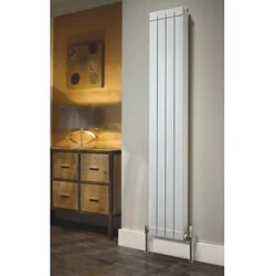 DRL Oscar Luxe verticale aluminium radiator 12 elementen RAL 9010 Koopje