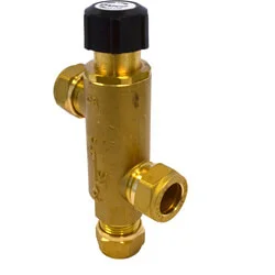 Seizoensaanbieding Duco mengventiel instelbaar tussen 35-65 °C Aansluiting 3 x 15 mm knel