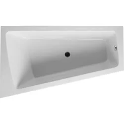 Duravit Paiova kunststof bad acryl afgeschuind links met aangevormd paneel en frame wit 170x100x46cm Weekendaanbieding