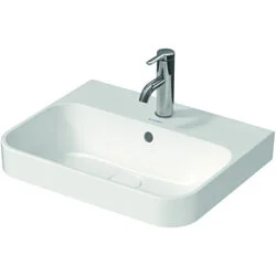 Duravit Happy D.2 Plus opzetwastafel, binnen- buitenzijde mat antraciet wondergliss (50 x 40 cm) Direct Beschikbaar