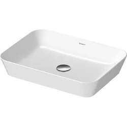 Duravit Cape Cod opzetwastafel rechthoekig, binnen- buitenzijde wit/mat wit (55 x 40 cm) Finale Uitverkoop