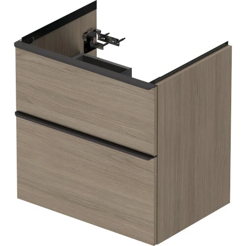 Shop Nu Duravit D-neo wastafelonderbouwkast hangend eiken terra (634 x 625 x 452 mm)