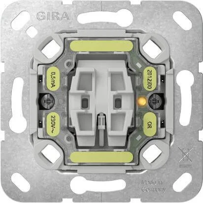 Uitverkoop Gira Basiselement wipcontroleschakelaar met oranje LED-verlichtingselement 230 V, universele uit-wisselschakelaar 10A - 250V