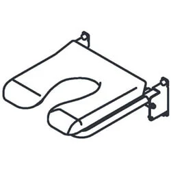 Handicare Linido douchezitting met zachte zitting (muur tot voorzijde 500mm) RVS-wit Snelle Levering