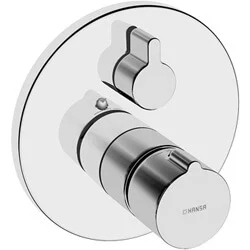 Hansa Hansamix bluebox afbouwdeel voor inbouw badkraan met ronde rozet, met geïntegr. mengregeling met omstel met stopkraan en met beluchter chroom Ø17cm Aanbieding