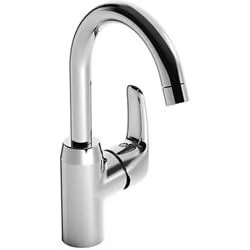 Weekendaanbieding Hansa Hansapinto 1-gats wastafelkraan met 120° draaibare uitloop 14.8cm zonder waste chroom