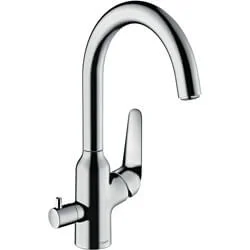 Hansgrohe Focus M42 1-greeps keukenmengkraan 220 met stopkraan voor vaatwasser Speciale Aanbieding