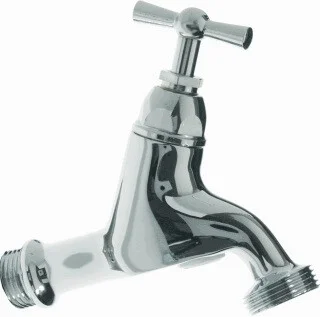 VSH beluchterkraan 1/2" x 3/4" Vaste knop, keerklep, gevel Seizoensaanbieding