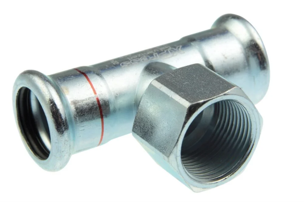 VSH Xpress t-stuk binnendraad 15 x 1/2" x 15 staal verzinkt Veilige Betaling
