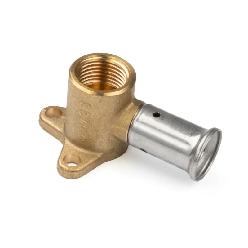 Henco pers muurplaat Hoogte 52 mm 16 x 1/2" Messing Snelle Levering