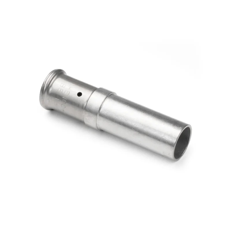Henco pers rechte koppeling buiseind 22 x 20 Messing Speciale Aanbieding