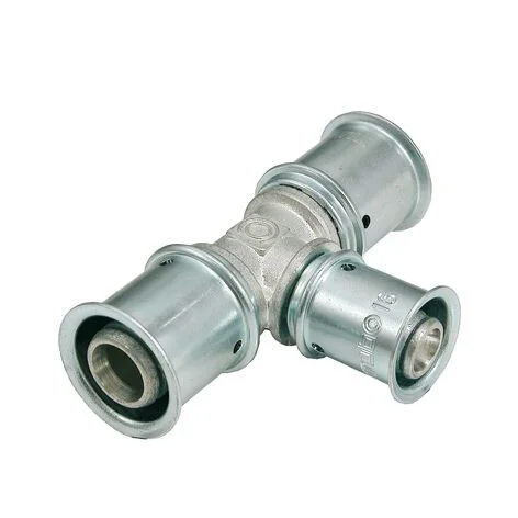 Favoriet Multitubo t-stuk 25 x 16 x 16 messing vertind