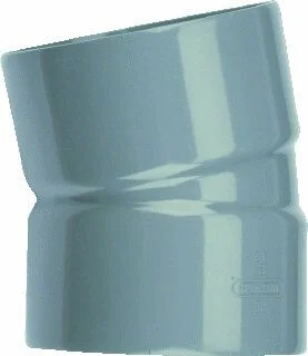 Wavin bocht 125 x 125 PVC 15° mof-mof Lijm Laatste Versie