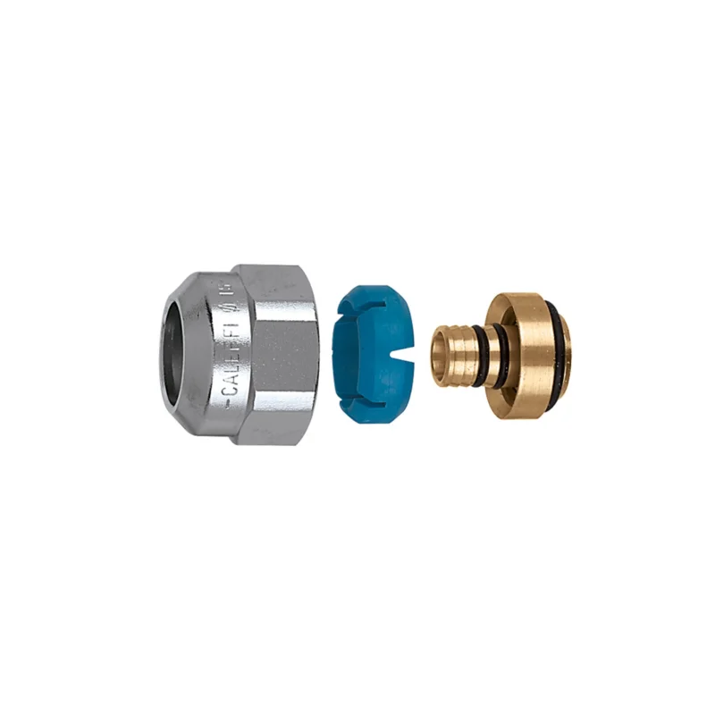 Fabrieksprijs Caleffi Darcal wartel uitw. 14 - 16 messing verchroomd inw. 10.5 - 11 3/4" euroconus