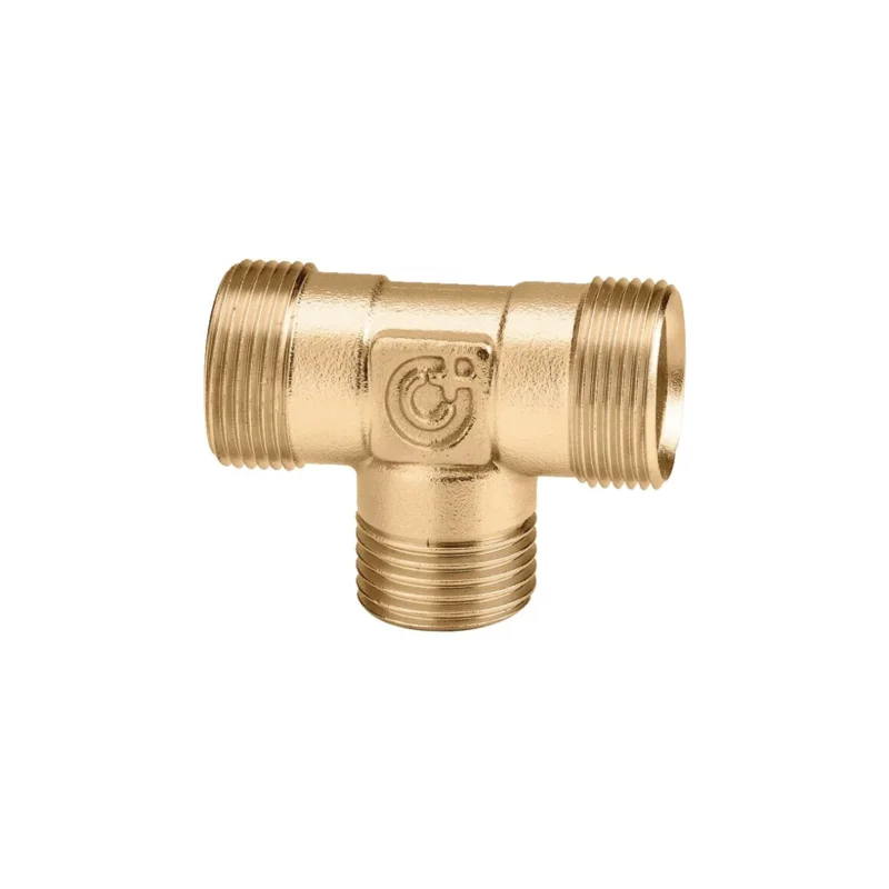 Caleffi t-stuk buitendraad 23 P.1,5 x 1/2” x 23 P.1,5 messing Superprijs