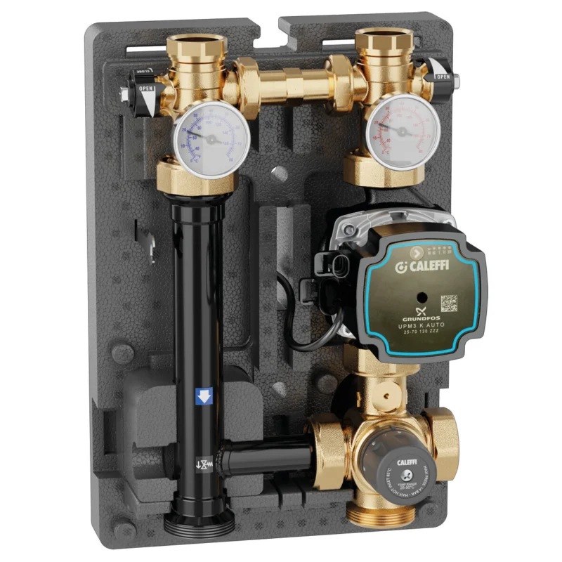 Weekendaanbieding Caleffi pompgroep thermostatisch 40-70 °C 25-60
