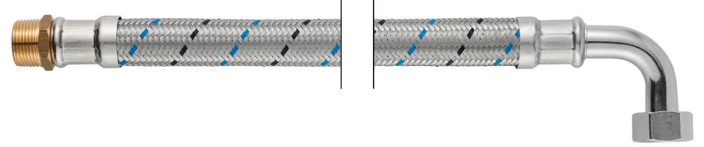 Koop Vandaag Neoperl Neoflex DT flexibele slang 3/4" x 3/4" RVS bi x bu 90° 700