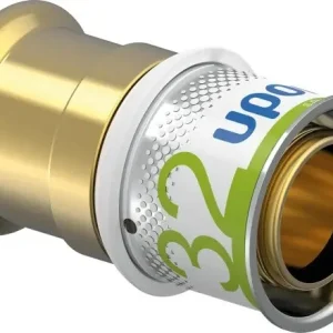 Uponor S-Press rechte koppeling 32 x 28 messing Aanbieding