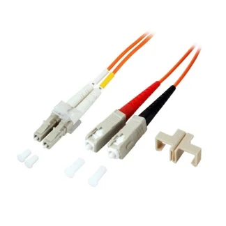 Beperkte Voorraad Glasvezelkabel OM1 - LC/SC - 0.5 meter (Duplex, 62.5/125μm)