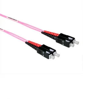 Favoriet Glasvezelkabel OM4 - SC/SC - 1 meter (Duplex, 50/125μm, UPC)