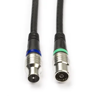 Coax kabel - Technetix - 1.5 meter (Digitaal, Zwart) Superprijs