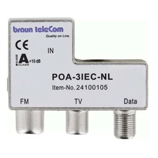 Betaalbaar KabelKeur Coax splitter - Braun Telecom (FM/TV/Internet)