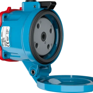 Actieprijs Marechal - 3964015R - Decontactor DS6 Contactdoos Metaal Blauw Size.4 IP66/67 1P+N+A 90A 250V AC Zelfsluitende Deksel - 83400548