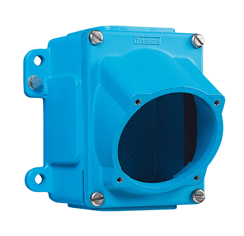 Hoge Kwaliteit Marechal - 514C3M25 - Wanddoos Metaal Blauw Size.4 +Hoekstuk Gebogen 30gr M25 - 83400679