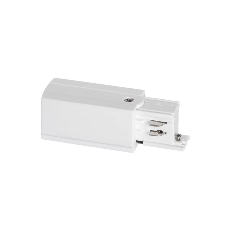Seizoensaanbieding Prolumia 3-Fase rail, eindvoeding (aarde rechts), wit